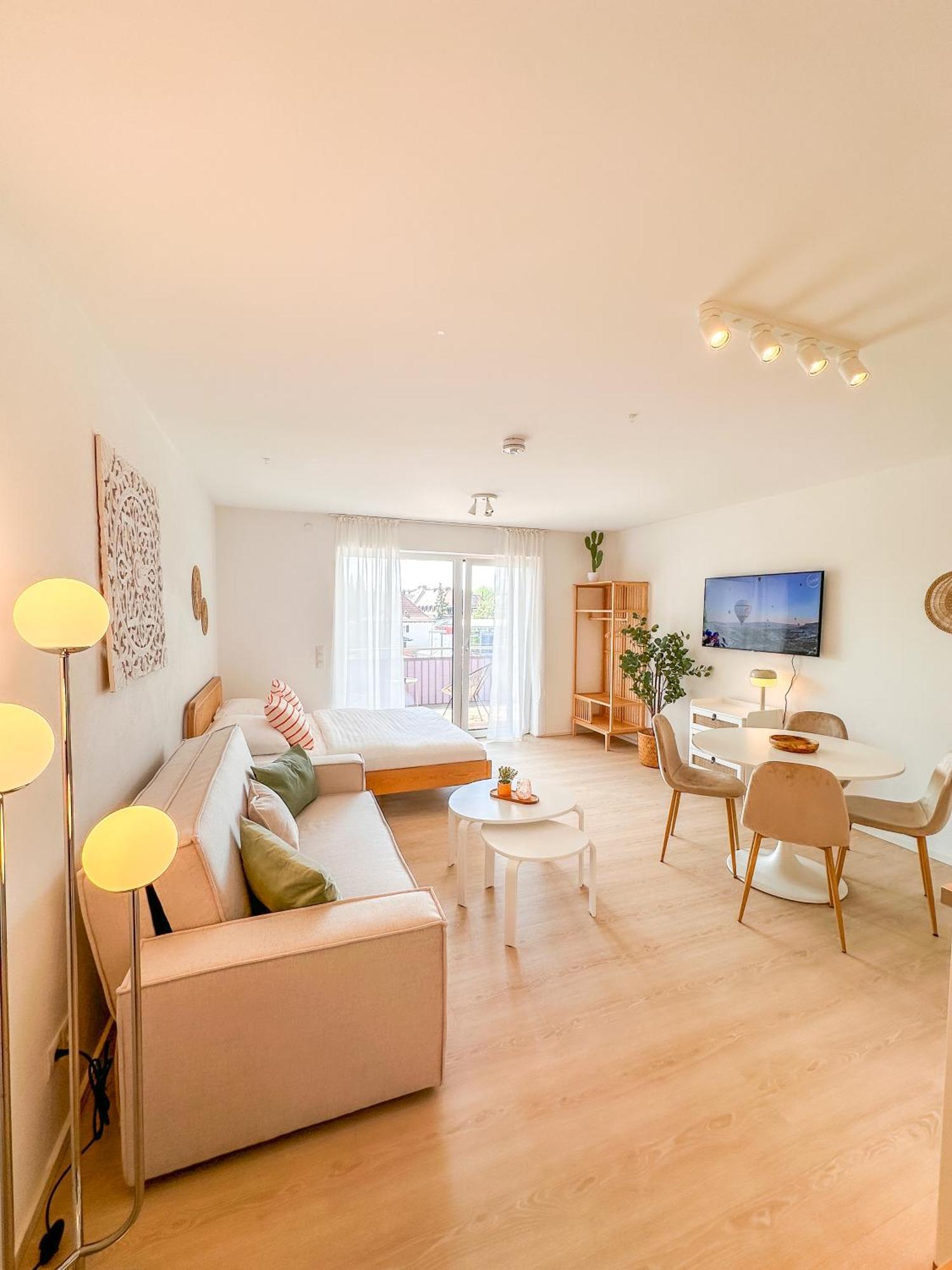 Thesunset Club - Studio II - Kueche - Balkon - Parken Memmingen Bagian luar foto